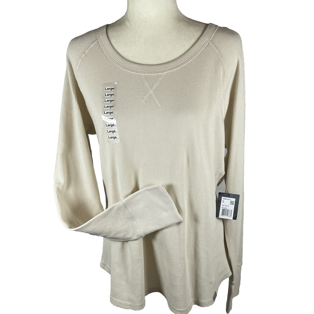 5.11 Tactical Shirt Womens L Zora Thermal Beige Top Outdoor Base Layer Hiking